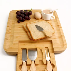 Wholesale Kitchen Tools Butter reused bamboo cheese board
