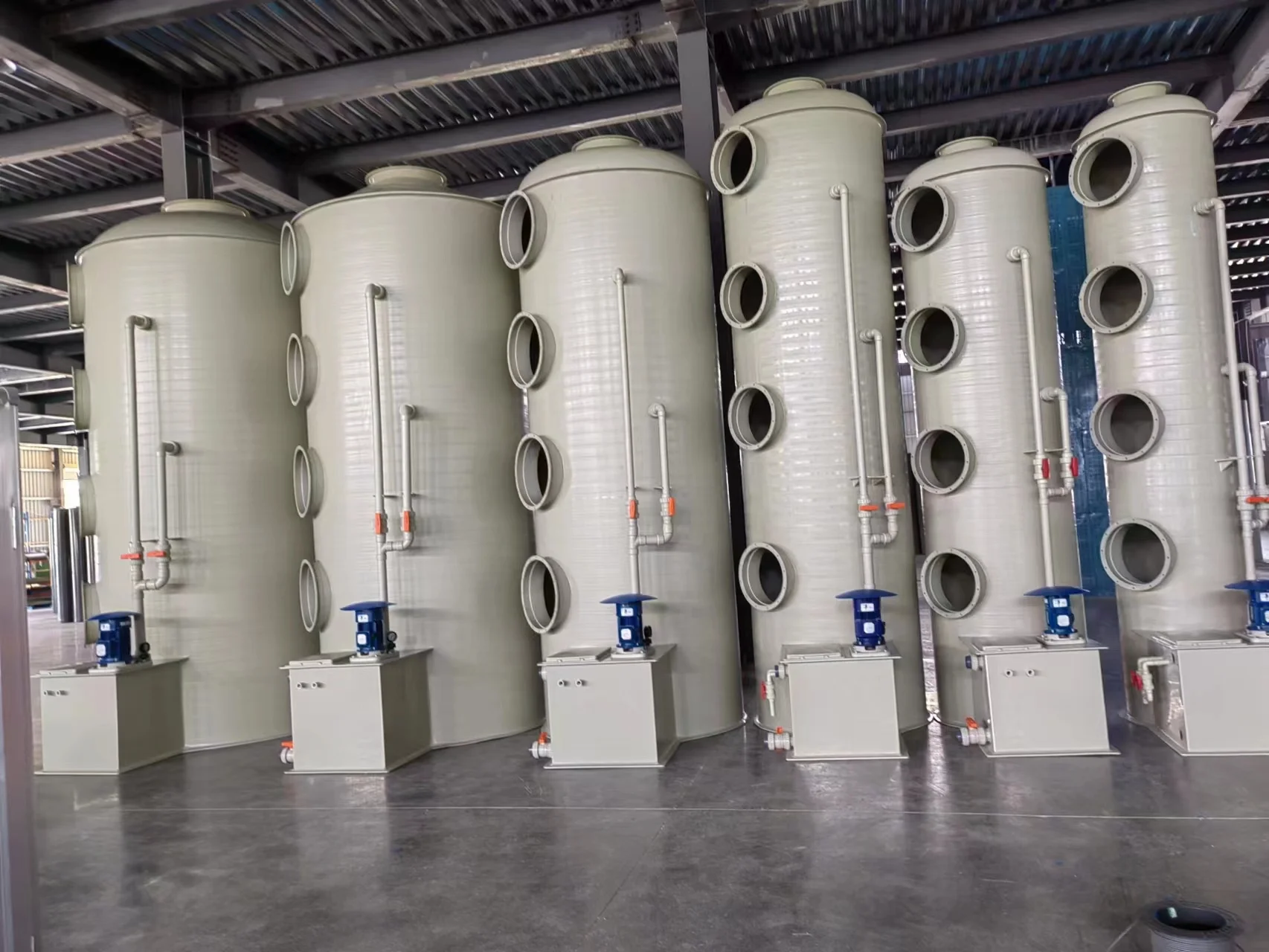 packed tower Electrostatic air cleaner fume fuel gas scrubber design factory biogas h2s scrubber deep bed air scrubber
