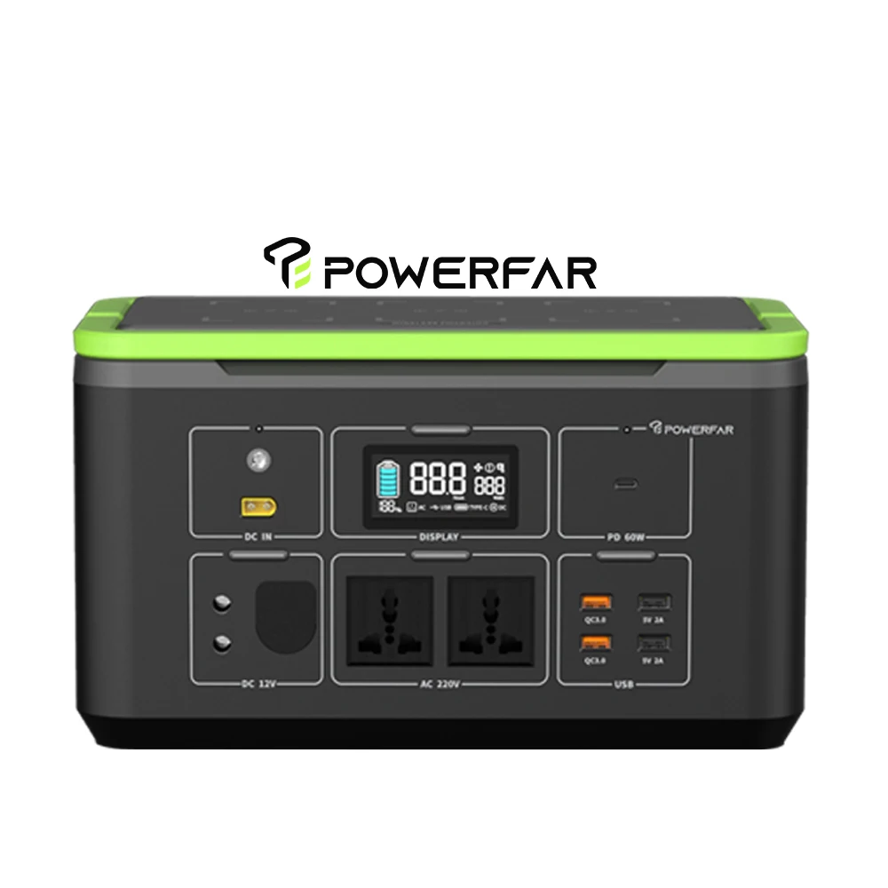 POWERFAR 1000 Вт электростанция generadores de electricidad солнечные источники питания