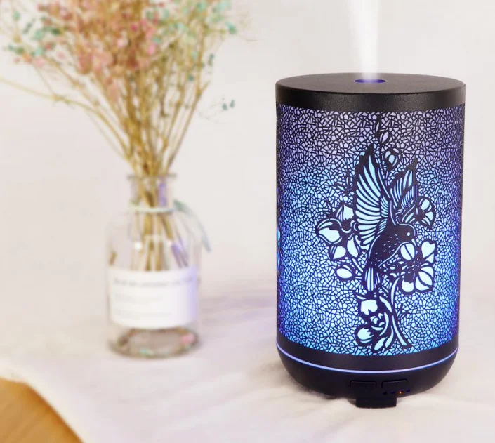 Ultrasonic Flower Fairy Metal Oils Fragrance Aroma Diffuser Quiet Cool Mist Humidifier For Baby Kids Bedroom Office Yoga