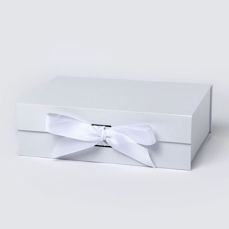 Wholesale 1200g pink white black cardboard paper wedding favour invite boxes luxury simple wedding dress boxes with custom logo