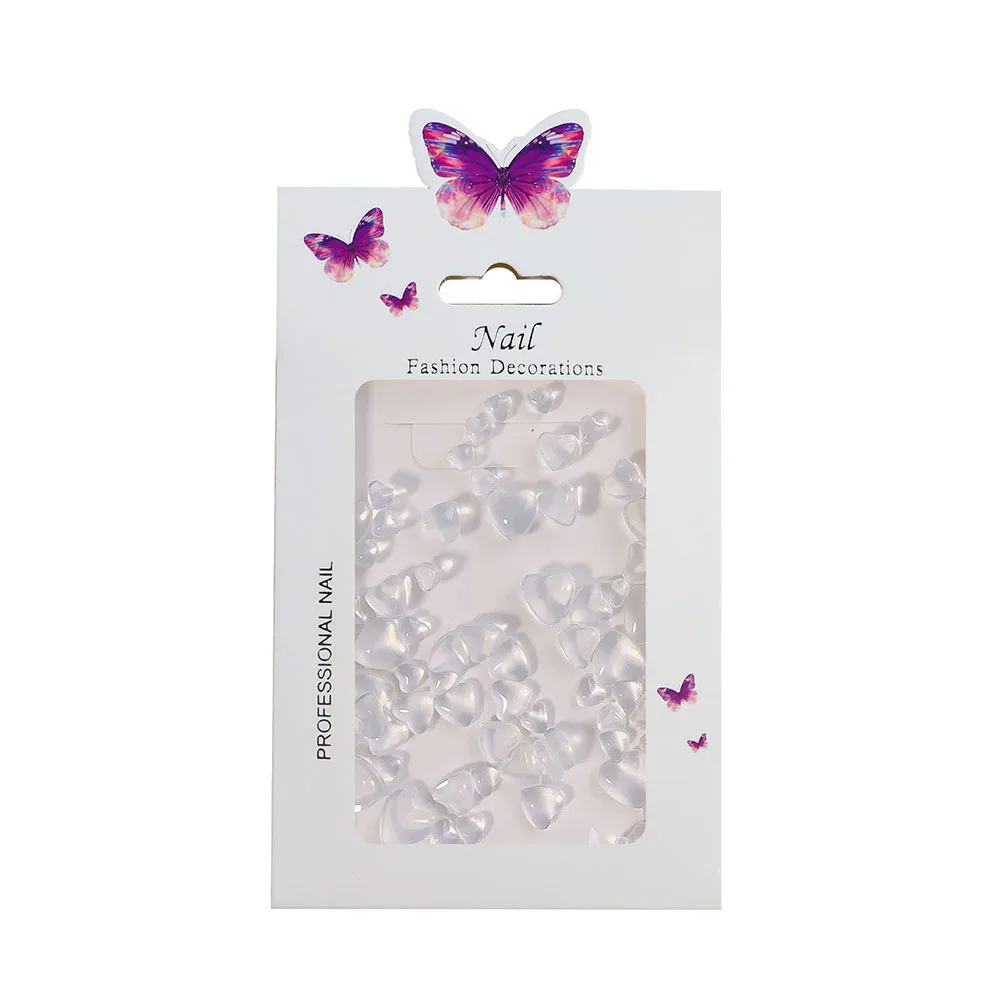 OEM INS color change nail sticker accessories wearing ABS nail products art designer false nail paste tool set in box