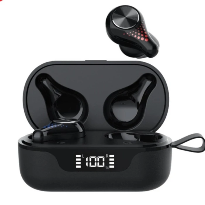 Universal LED Display Custom Logo Wireless Earphone Earbuds Mini Noise Cancelling Gaming TWS Earbuds for Realme Xiaomi Huawei