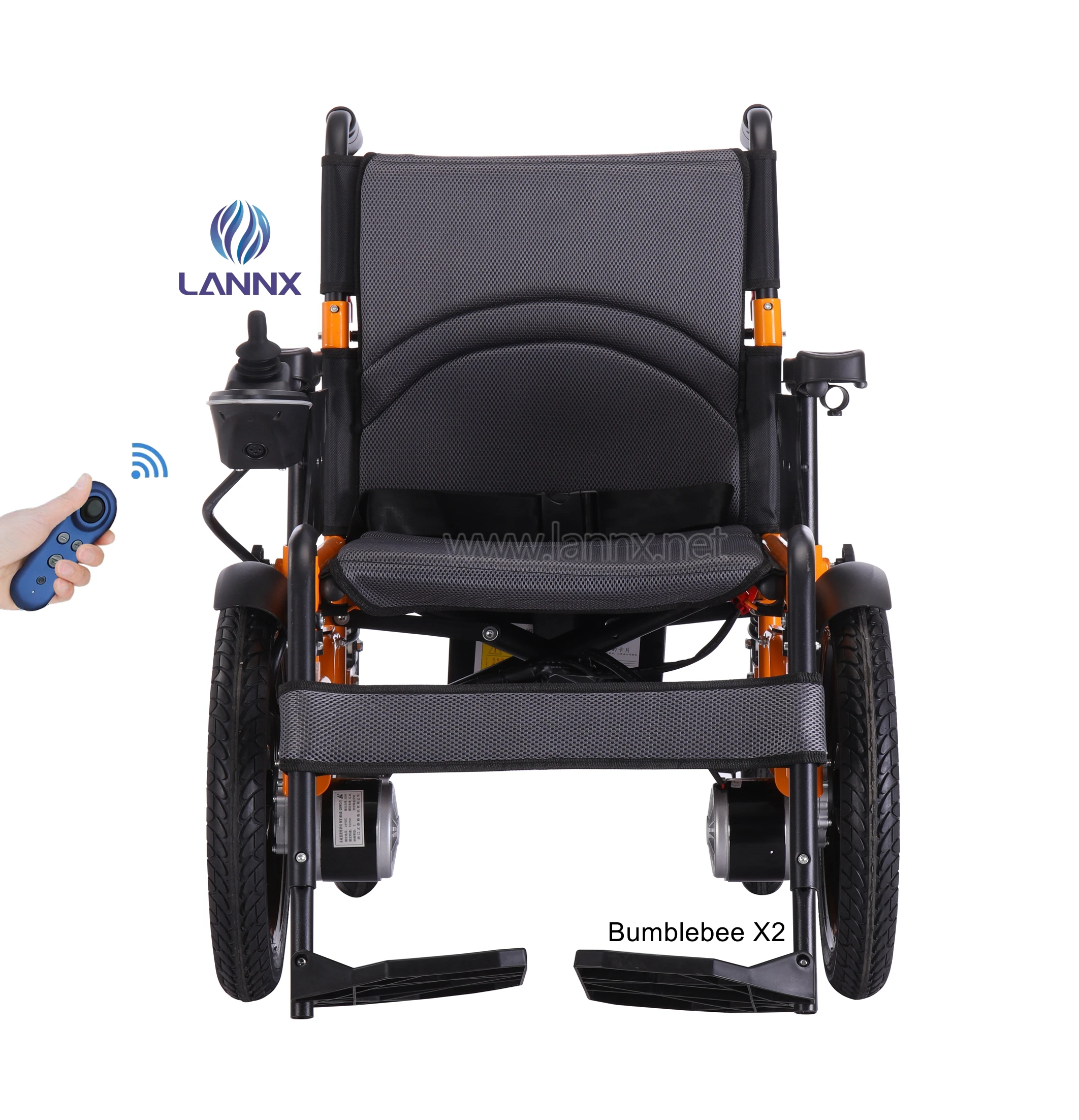 LANNX Bumblebee X2 Foldable Electric Wheelchair for Disable NEW home use Lightweight Aluminum Alloy Portable Wheelchair
