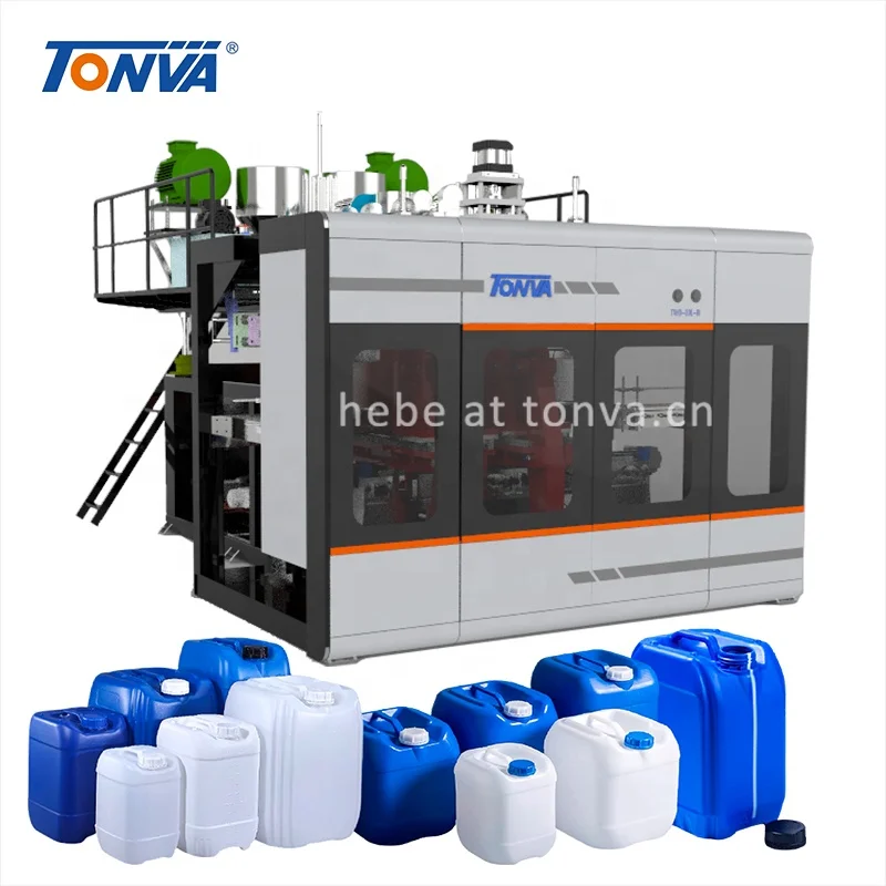 TONVA plastic 30 liters stackable jerrycan bottle barrel making extrusion blow molding machine manufacturer
