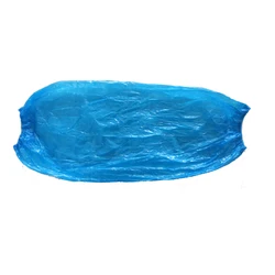Waterproof PE over sleeves blue white arm sleeves