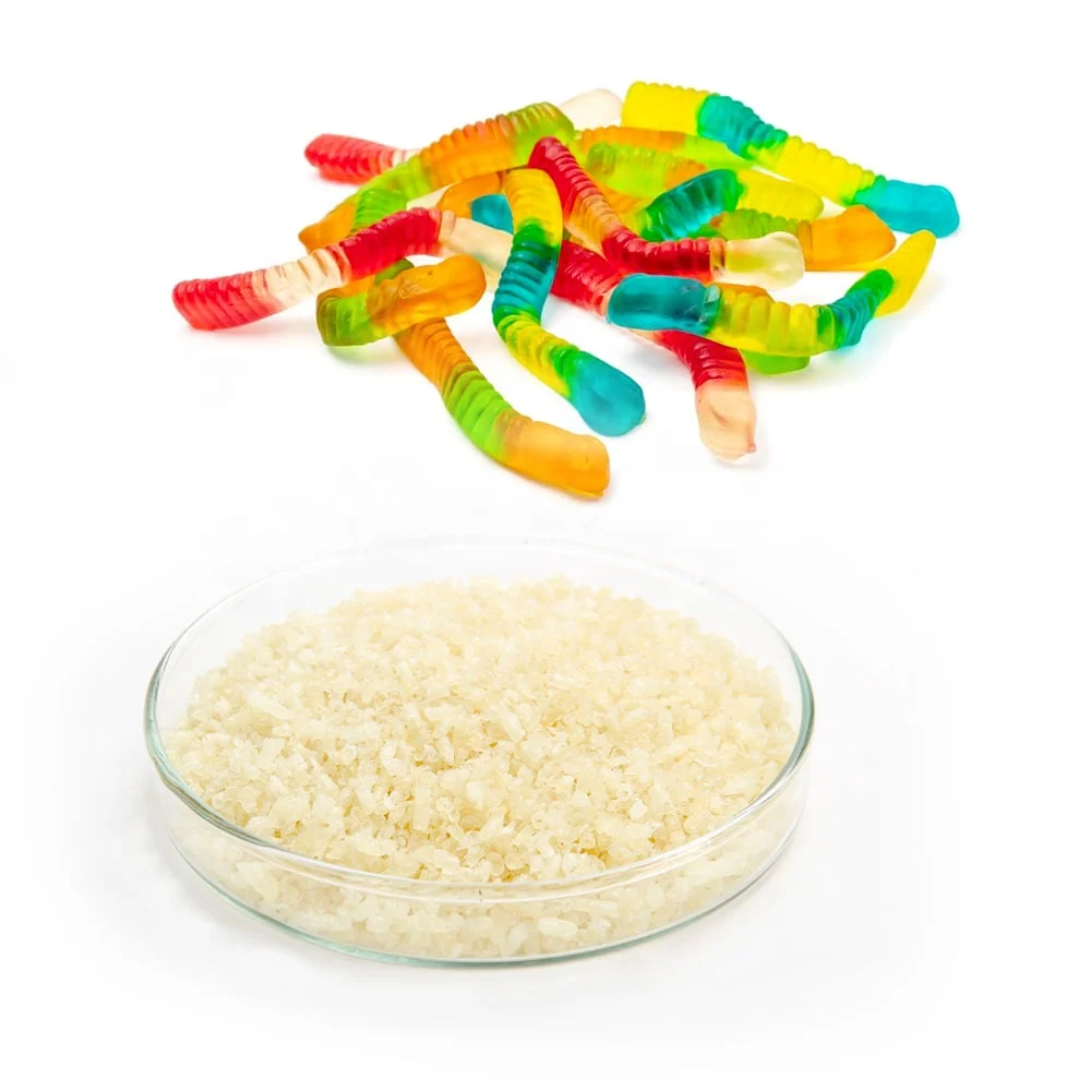 Edible Gelatin Powder 120-250 Bloom Fish Gelatina Pig/Bovine Skin Gealtin Industrial Gelatine animal hide glue Production