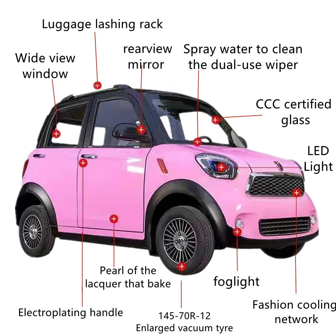 China four-wheel electric vehicle professional manufacturers electric four-wheel vehicle Mini electric car hot sale
