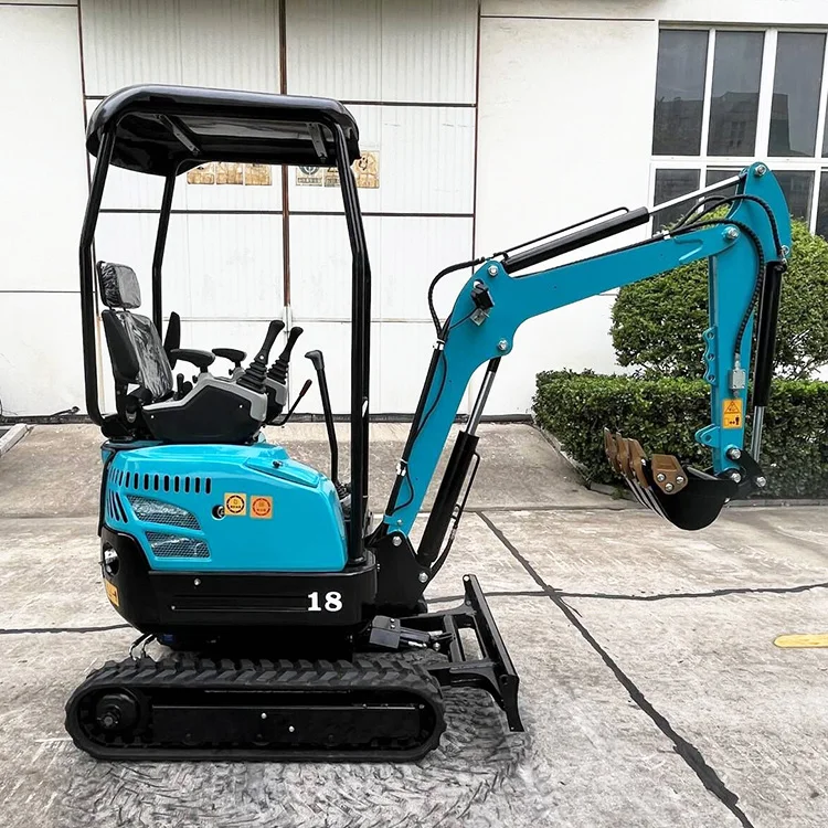 Factory Supply trail metal travel drive retro auger hydraulic coil back hoe loader 1.2 Ton mini excavator