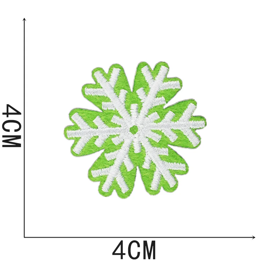 Wholesale DIY Christmas Designs Appliques Letters Woven Iron on Embroidery Patches Accessories for Clothing