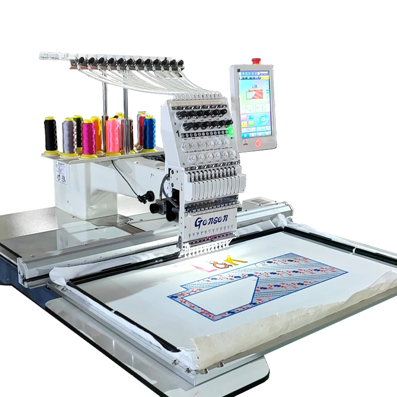 USA hot selling high speed 1200RPM cap flat garment embroidery dahao computer single head embroidery machines for beginners