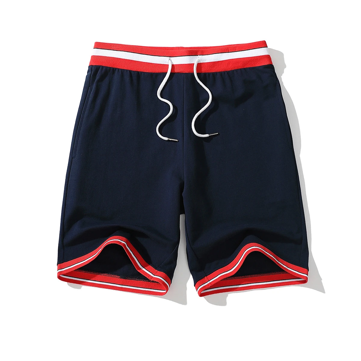 Vintage Stripe 100% Cotton Fashion Colorful Custom Beach Basketball Shorts Mens
