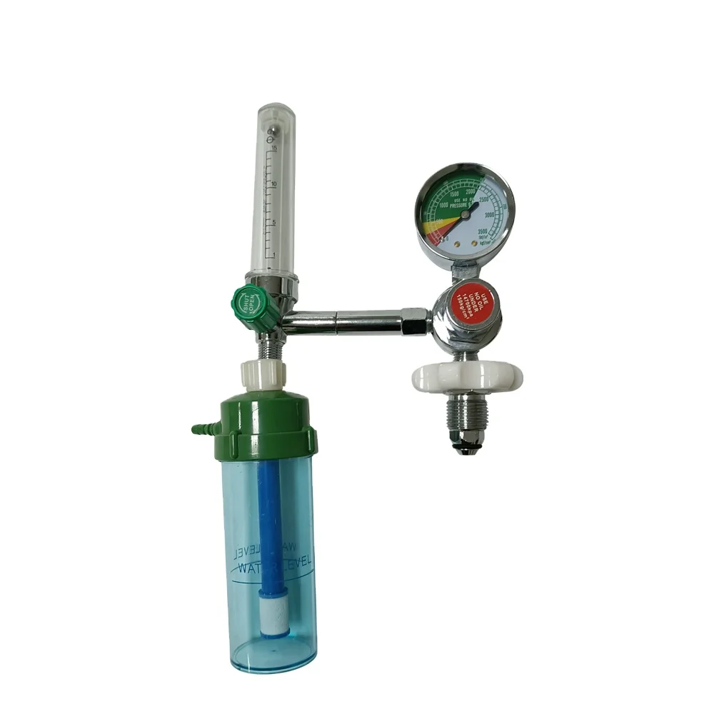 HG-IG High Quality Oxygen Pressure Regulator,medical Regulator with Humidifier Bull Nose Valve Set Gas Reducer Gas Regulator