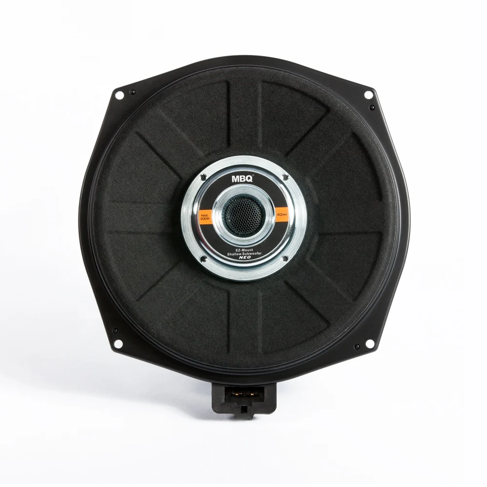 
MBQ Hifi sound quality 8 inch neodymium magnet under seat woofer speaker Plug and Play subwoofer car audio for BMW 