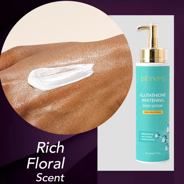 Oem Custom Logo Black Skin Lightning White Private Label Glutathione Brightening Body Lotion For Black Skin