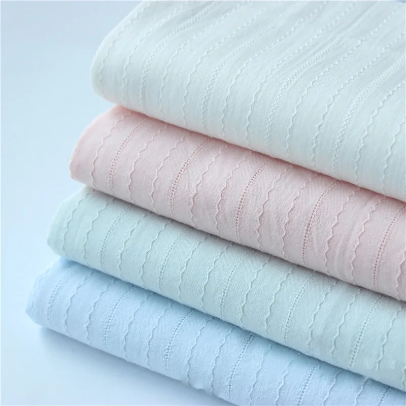 New design hot sale 100% cotton dobby jacquard fabric for cloth