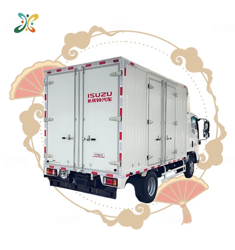 ISUZU Used Small Refrigerated Trucks Double Cabin  4X2 Rear Door For Refrigerated Truck Body LHD/RHD Refrigerator Truck