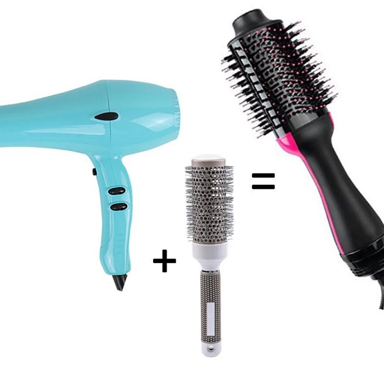 Peine de aire caliente para secador cabello y voluminizador Cepillo