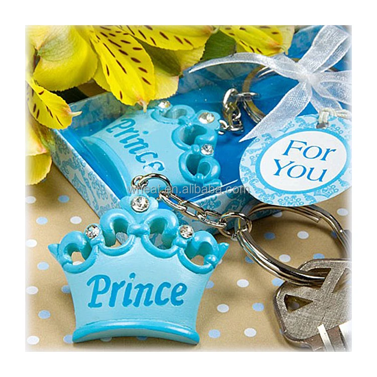 Baby Shower Favors Pink Crown Themed Princess Keychain