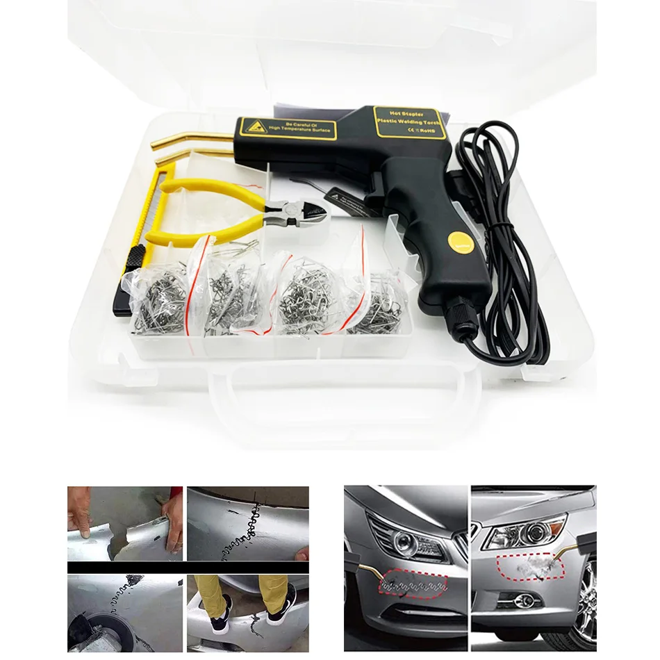 
Plastic Welding machine Garage Tools Handy Hot Staplers gun PVC Plastic Repairing Machine Car Bumper Repair 