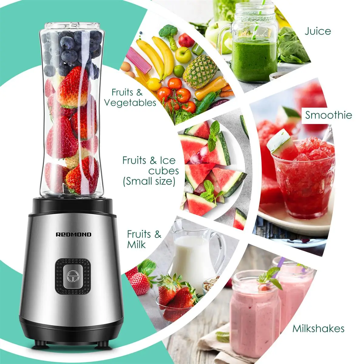 OEM  Logo Personal Blender with 600ml Tritan Cup Portable Blender SS Blades Fruit Juicer Smoothies Blender