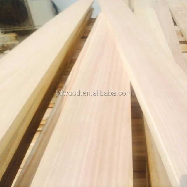 Direct solid wood factory 4 sides sanded oak/paulownia/poplar solid wood for wholesale