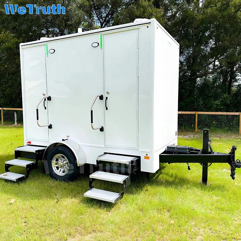Australia Standard More Popular Public Mobile Luxury Portable Toilet Trailer vip mobile toilet For Parties Wedding
