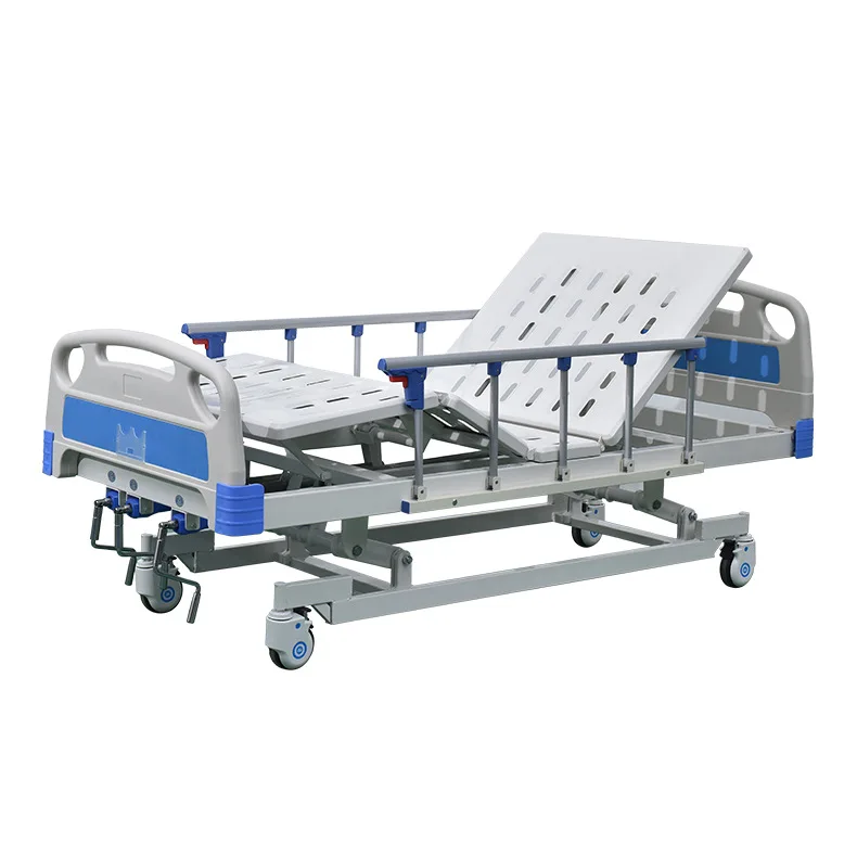 manual three function three shake nursing bed lifting medical paralyzed patient elderly care bed hospital nursing home bed