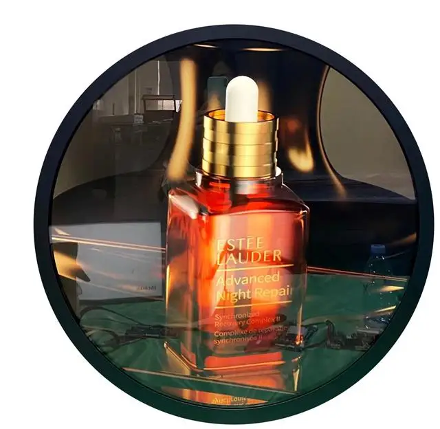 Can be customized 23.6 inch circular digital sign advertising machine metal material for beauty salon cosmetics touch display