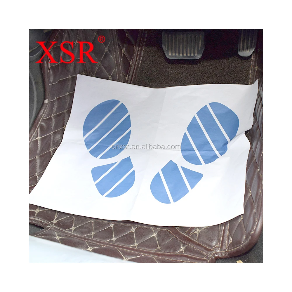 Disposable plastic Auto foot mats kraft paper floor mats for cars