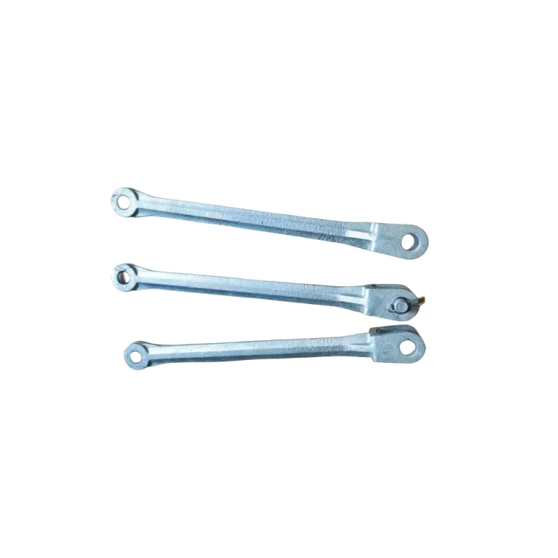 foundry casting services metal ductile iron parts casting pole line hardware connecting rod link Electric pull rod