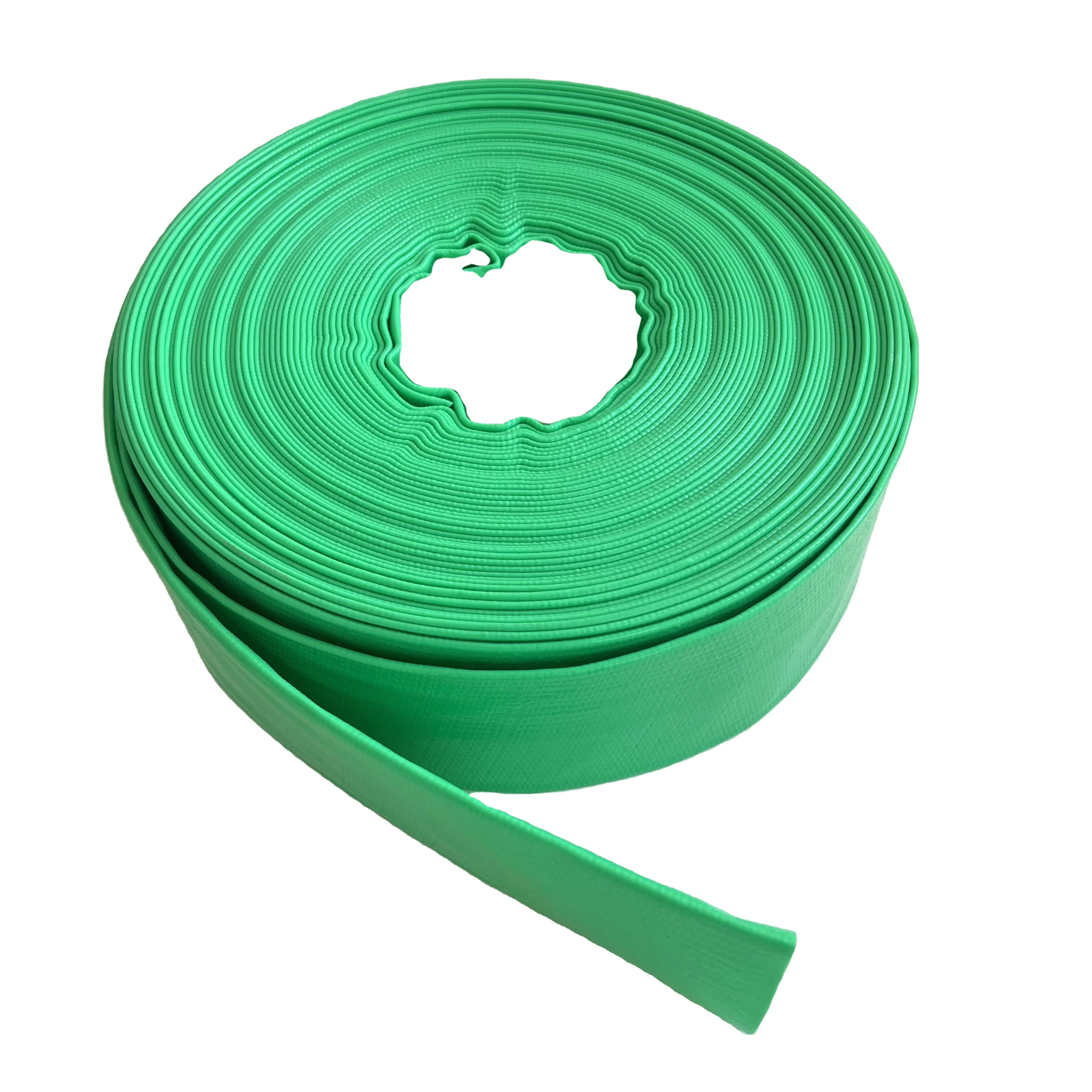 Синий/зеленый ПВХ гибкий плоский шланг для орошения