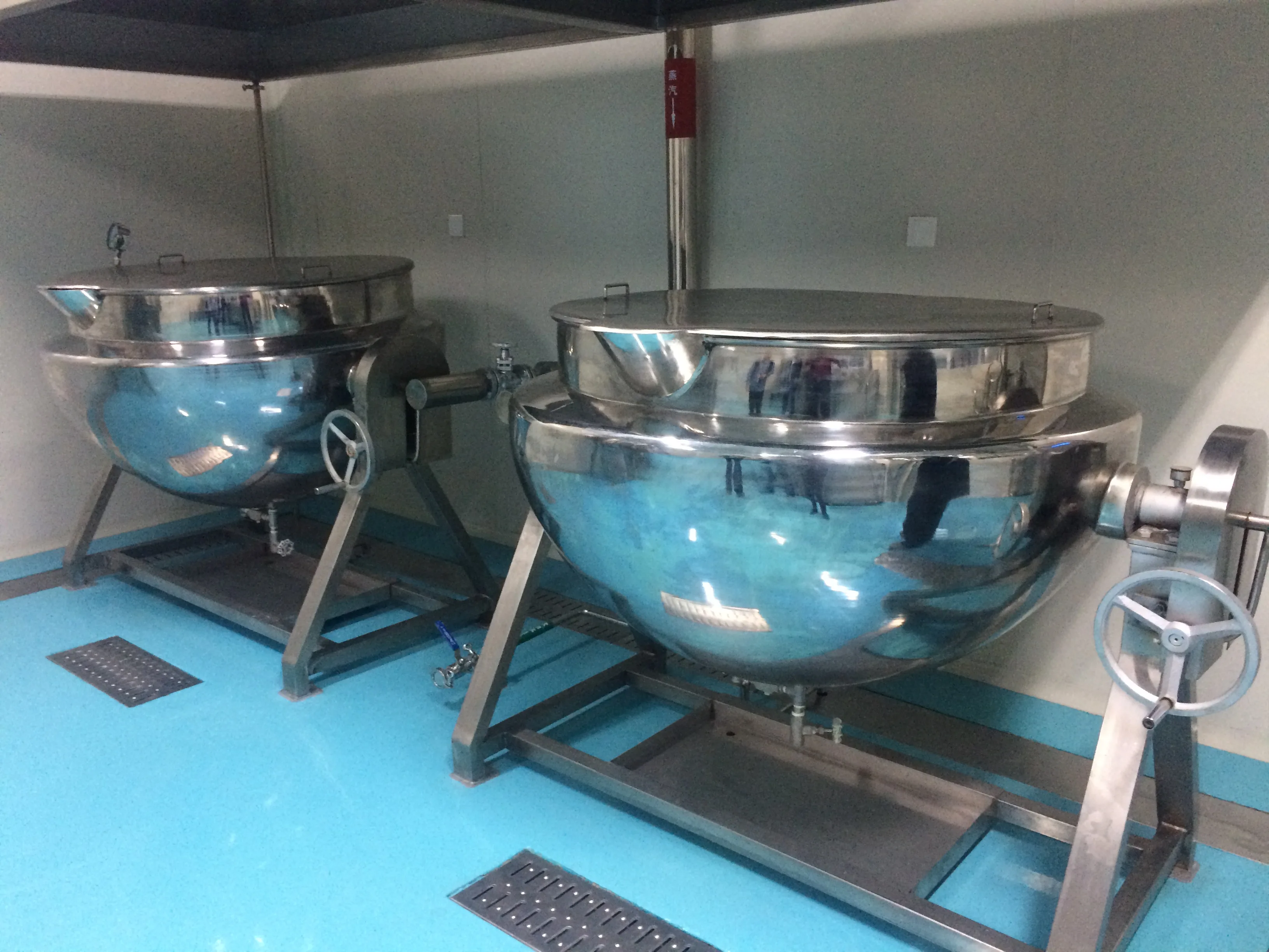 Stainless steel  electric/steam heated  tilting jacket kettle cooking tank