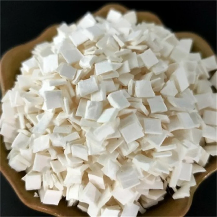 Industrial Design Style 5x5mm White Flake Wooden Cellulose Fiber for Anti-Crack