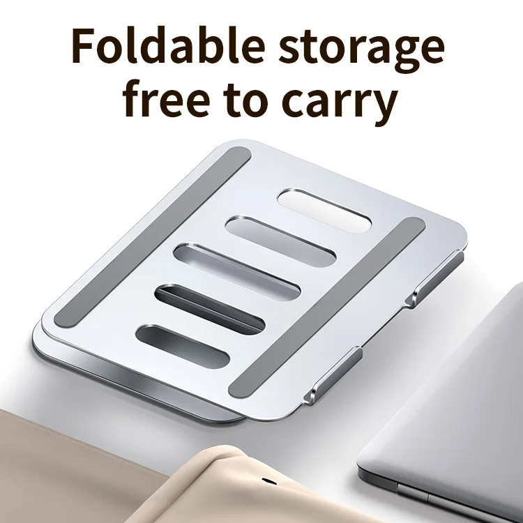 Эргономичный серебристый Настольный кронштейн для ноутбука подставка совместимая с большинством ноутбуков 10-17 дюймов