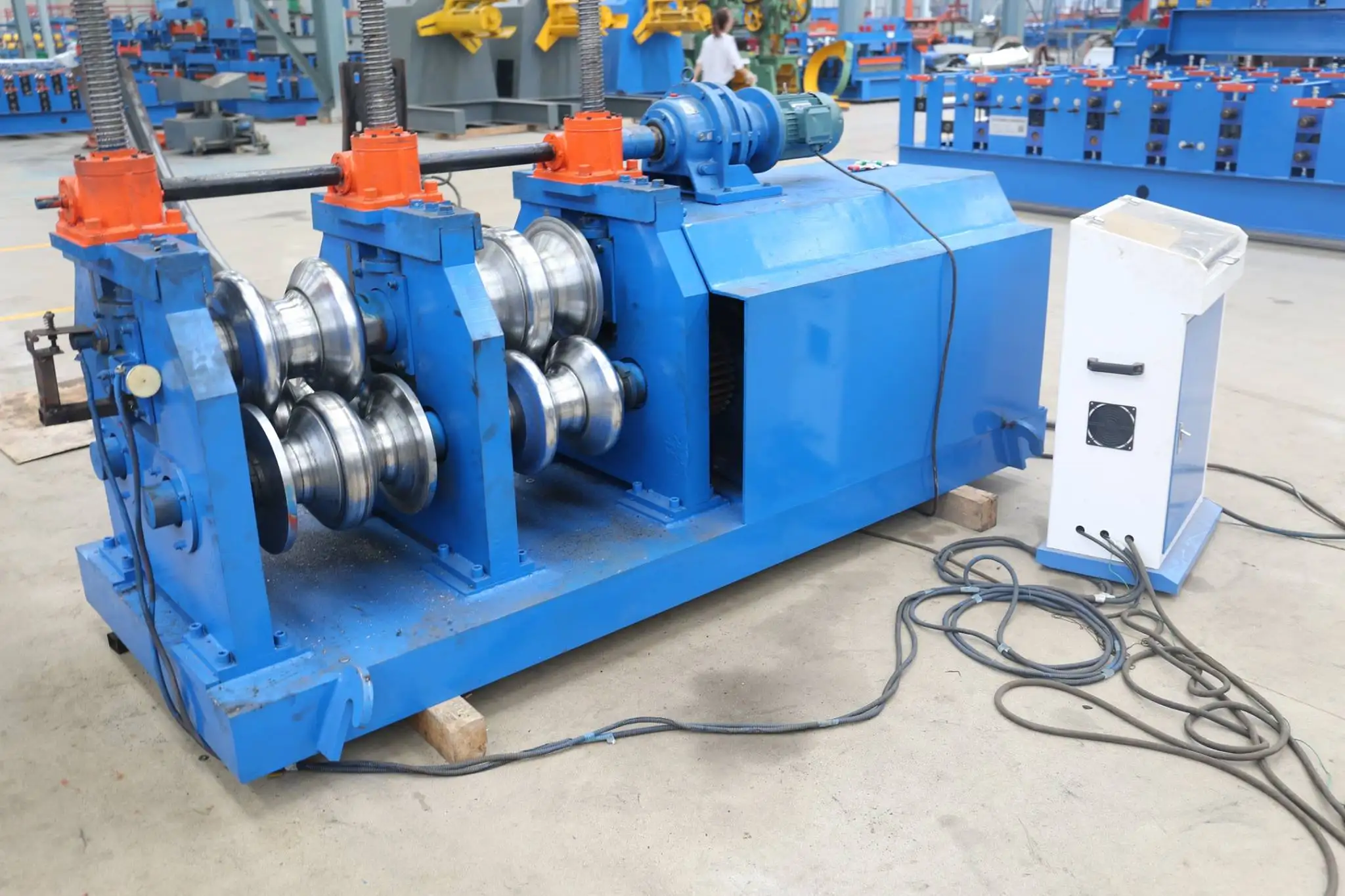 High-performance Custom Automatic Guardrail Post Roll Forming Machine With Welded Structural Steel