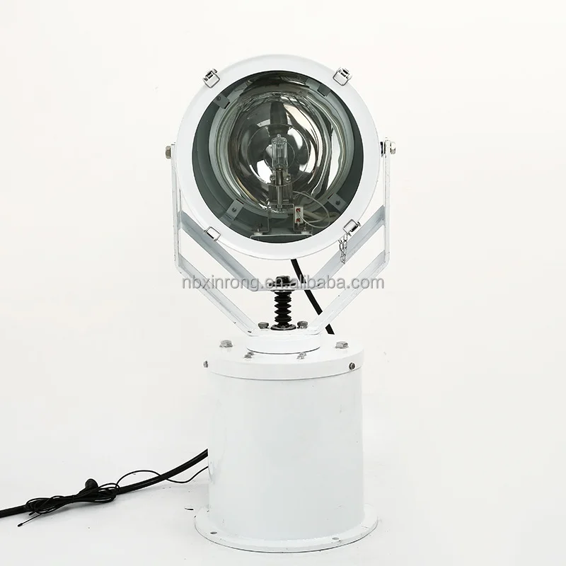 TG27-A Stainless Steel Waterproof 1000w Marine Outdoor Searchlights Remote Control Rotating Halogen Search Light For Ship