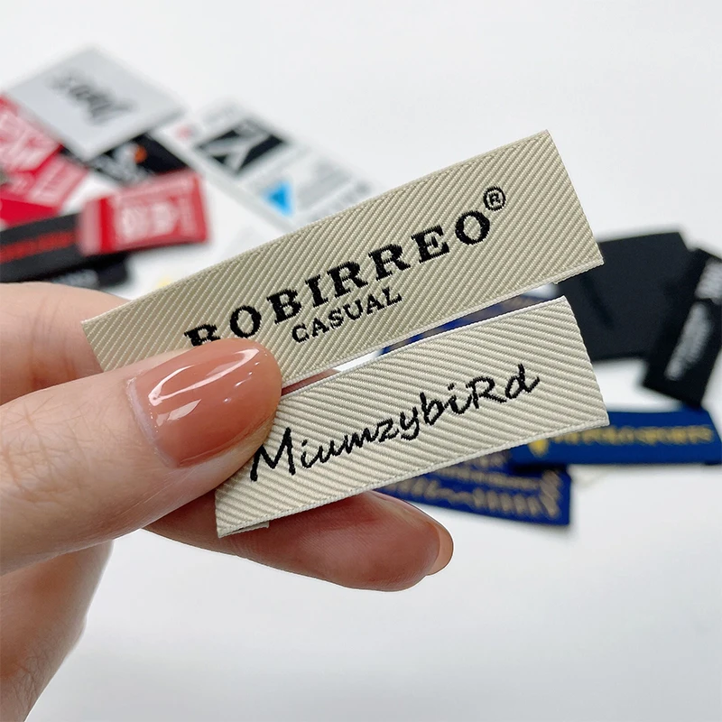 High quality  private apparel damask custom clothing brand labels for clothes