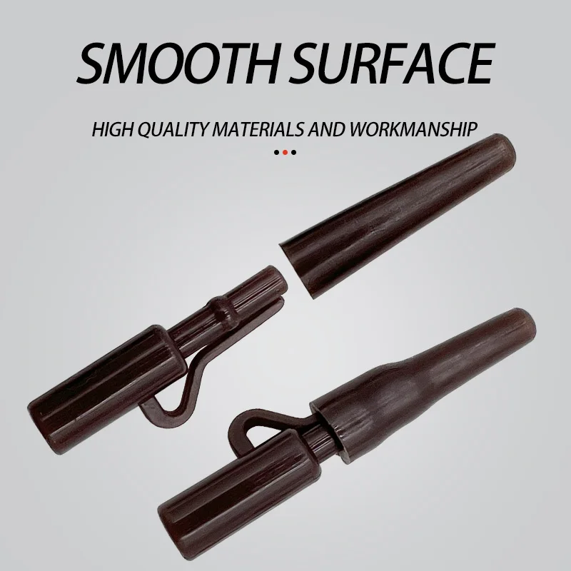 40pcs Quick Change Swivels Rig Tube Anti Tangle Sleeves Tail Rubbers Safety Lead Clips Carp Fishing Accessories Set