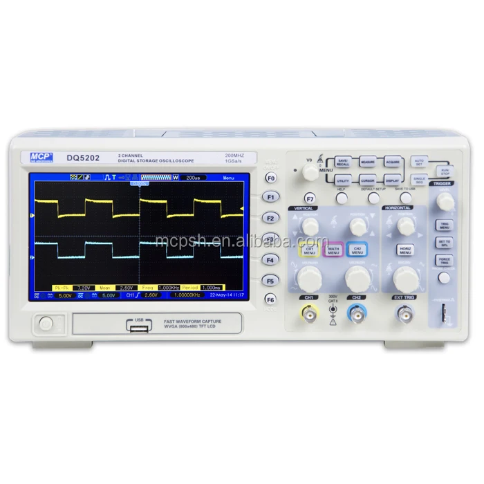  Цифровой осциллограф MCP DQ5202 70 МГц 100 200