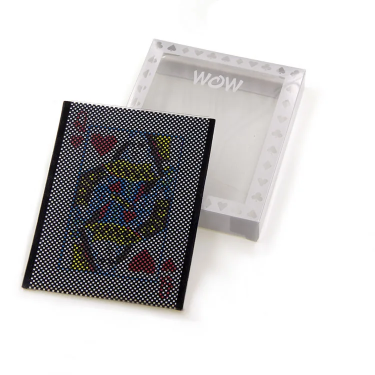 High Quality WOW card Disappearing Illusion Card Magic Trick Poker Vanish Gimmick Card Magic Prop Toy For Adult