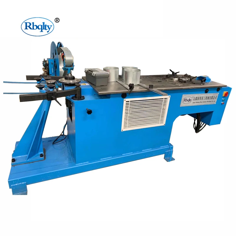 Rbqlty hydraulic flexible air duct making machine