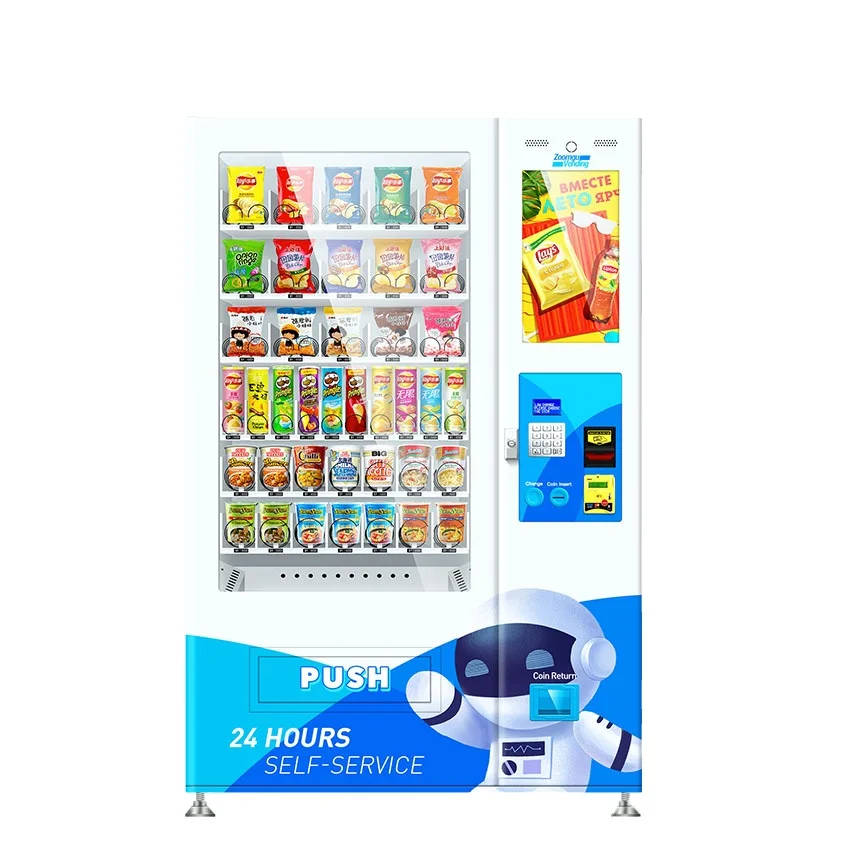 Zoomgu Special Hot Selling Snacks Vending Machine Digital Payment With Card Reader