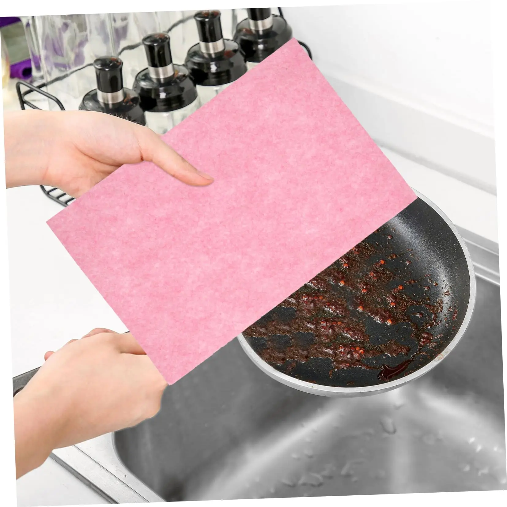 Wholesale Oil-absorbing Coconut Rag Non-woven Felt Fabric Coconut Shell Felt Cleaning Cloth