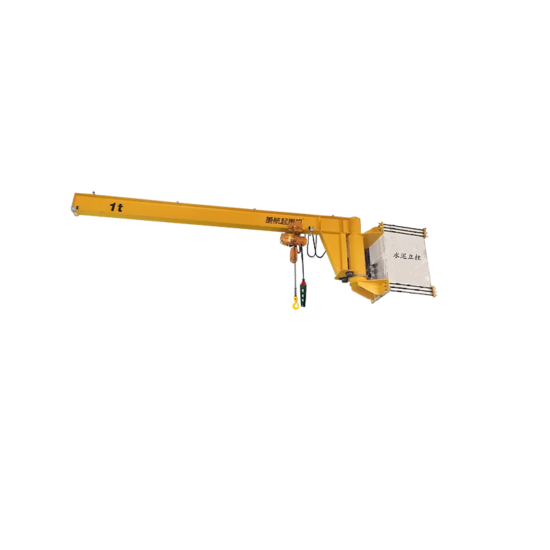 180 Degree Electric Rotation Wall Mounted Type Jib Crane Electrical  l-Beam cranes For Construction works