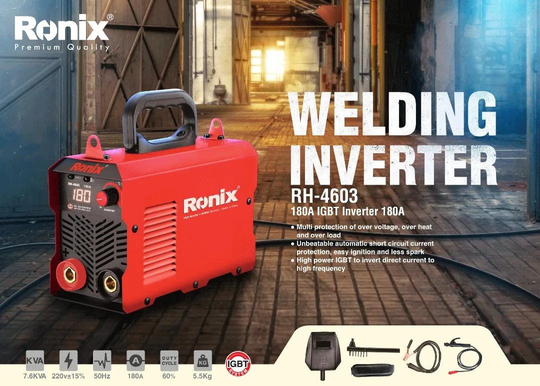 Ronix in Stock RH-4603 180A Professional Manufacturer Power Tools Inverter Welder Machine Welding Portable Generators