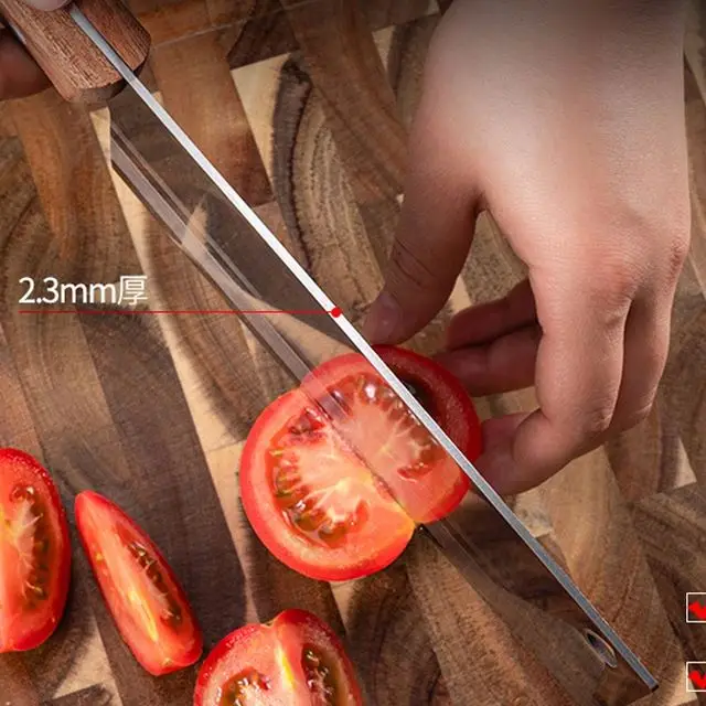 7 Inch Ultra sharp Chinese cleaver knife slicing knife for  meat fruit and vegetable with rosewood handle
