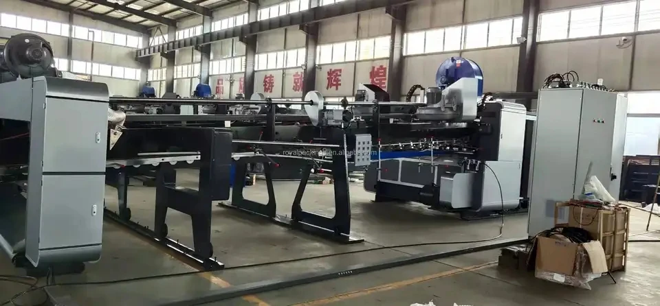 Производитель коробка вниз складной машина для нанесения клея