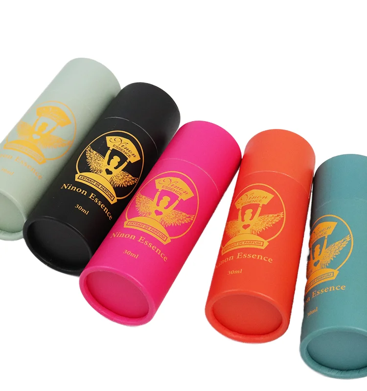Biodegradable cardboard essence care essential oil cosmetics paper packaging tube