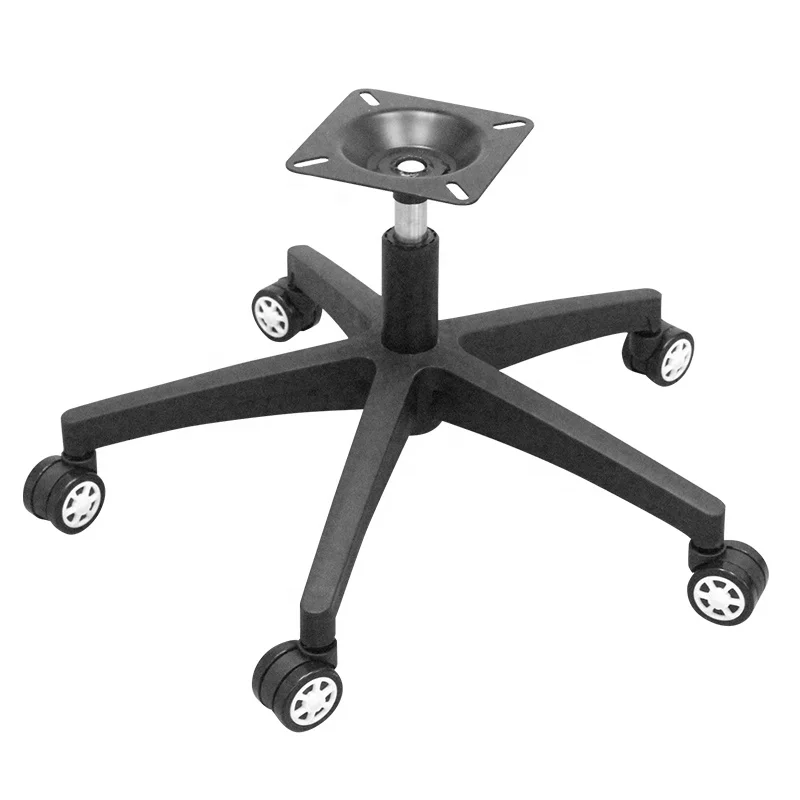 Factory Outlet Plastic Base 5 Star Leg Chair Game Chair Metal Parts Rotating Office Chair Base PA-D2